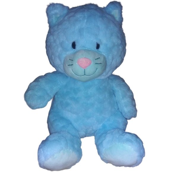 Spark Create Imagine Blue Cat Stuffed Animal Blue Kitty 14 Inch Plush - Picture 1 of 9